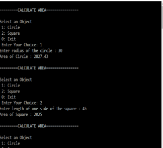 Solution Add a new Shape base class to the area calculation program
