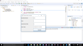 Solution Creating a simple investment calculator