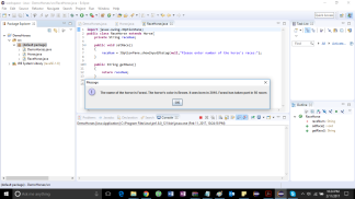 Class named Horse Solved