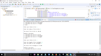 Program 2 - Write a program titled "YourLastName_Geometry" Solution