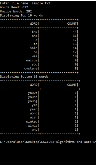 CSCI203/CSCI803   ASSIGNMENT 1  Solution