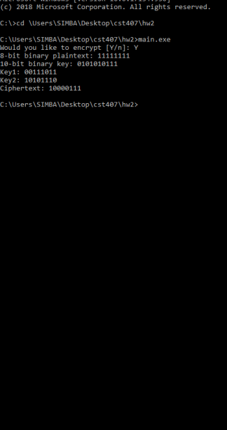 CST 407 HW#2 Solution
