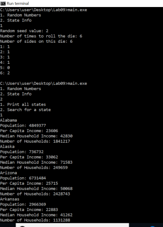 COP3503 Lab 9 – Maps Solution