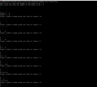 COP3502 Lab 05:Connect-Four Solution