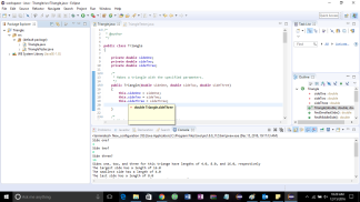 SOLVED: Implement a Triangle class