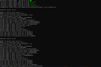 CSCI203 Program which simulates the queuing and service of airline passengers Solved