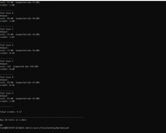 CS7638 Warehouse Project Solved