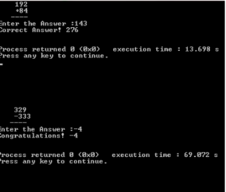 Solution Console-based C++ program that can be used as a math tutor